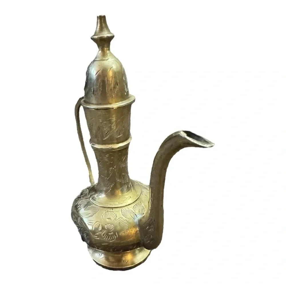 Vintage Brass Tea Kettle - Picture 7 of 11